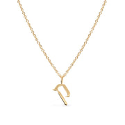 HOTCROWN - Personalized Hebrew Initial Necklace - 14k Yellow, Rose or White Gold - ModernTribe