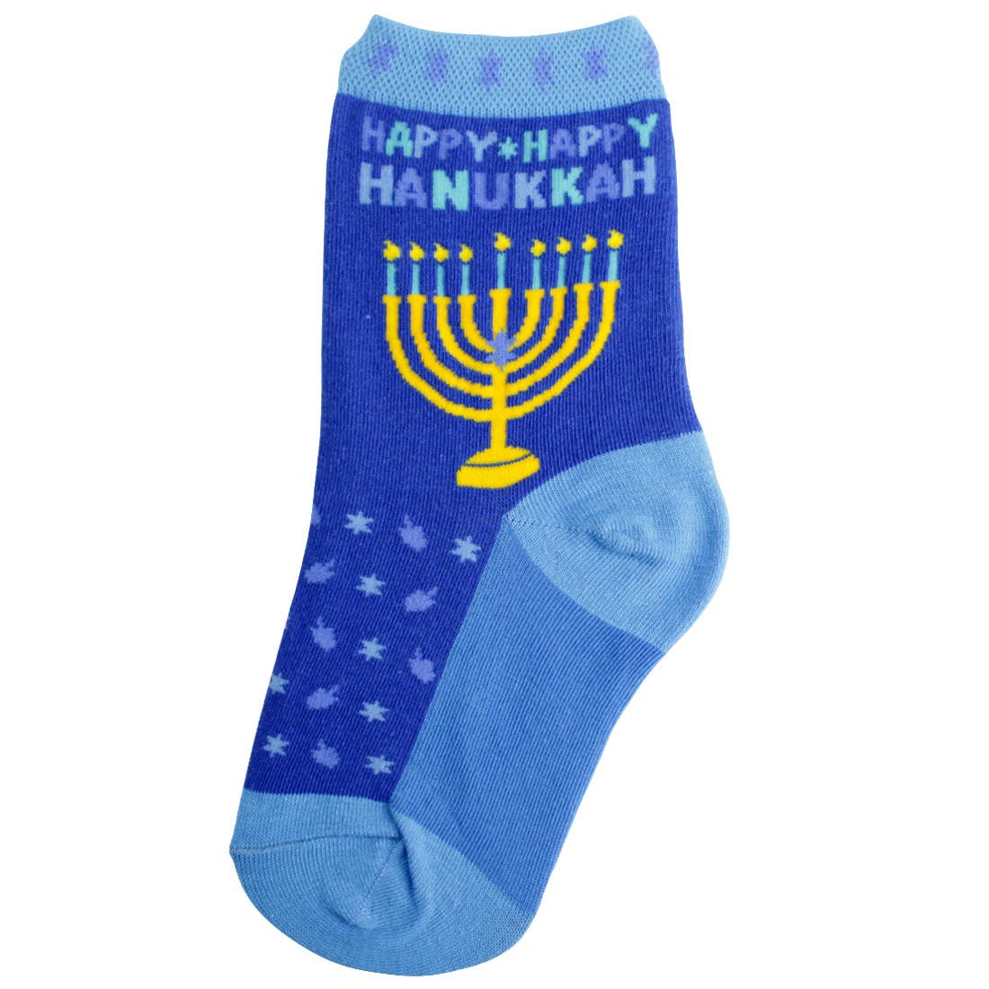 Foot Traffic Socks - Happy Hanukkah Kids Socks - (Sizes 4 - 10 Years) - ModernTribe