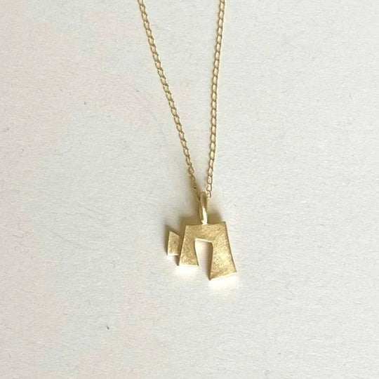 Little Chai Necklace by Emily Rosenfeld - 14k Gold