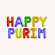 Ner Mitzvah Decorations Happy Purim Letter Balloons