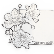 Allison Pearl Design - Black and Ivory Flower Embroidered Challah Cover - ModernTribe