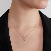 HOTCROWN - Small Star of David Necklace with White Diamonds - 14k Yellow, Rose or White Gold - ModernTribe