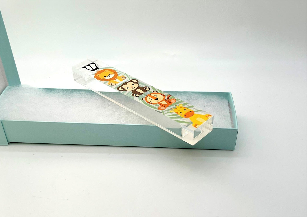 Florida - Funshine - Personalized Jungle Animals Mezuzah - ModernTribe