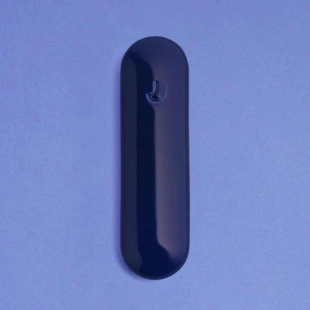 Tchotchke Judaica - Ceramic Pill Mezuzah Case - Indigo - ModernTribe