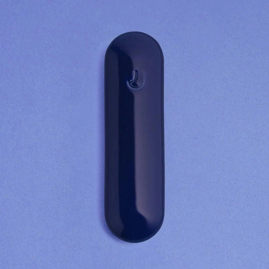 Ceramic Pill Mezuzah Case - Indigo
