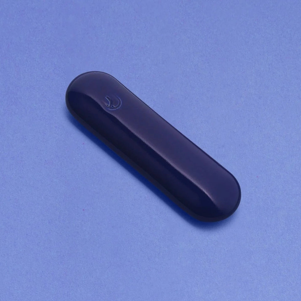Tchotchke Judaica - Ceramic Pill Mezuzah Case - Indigo - ModernTribe