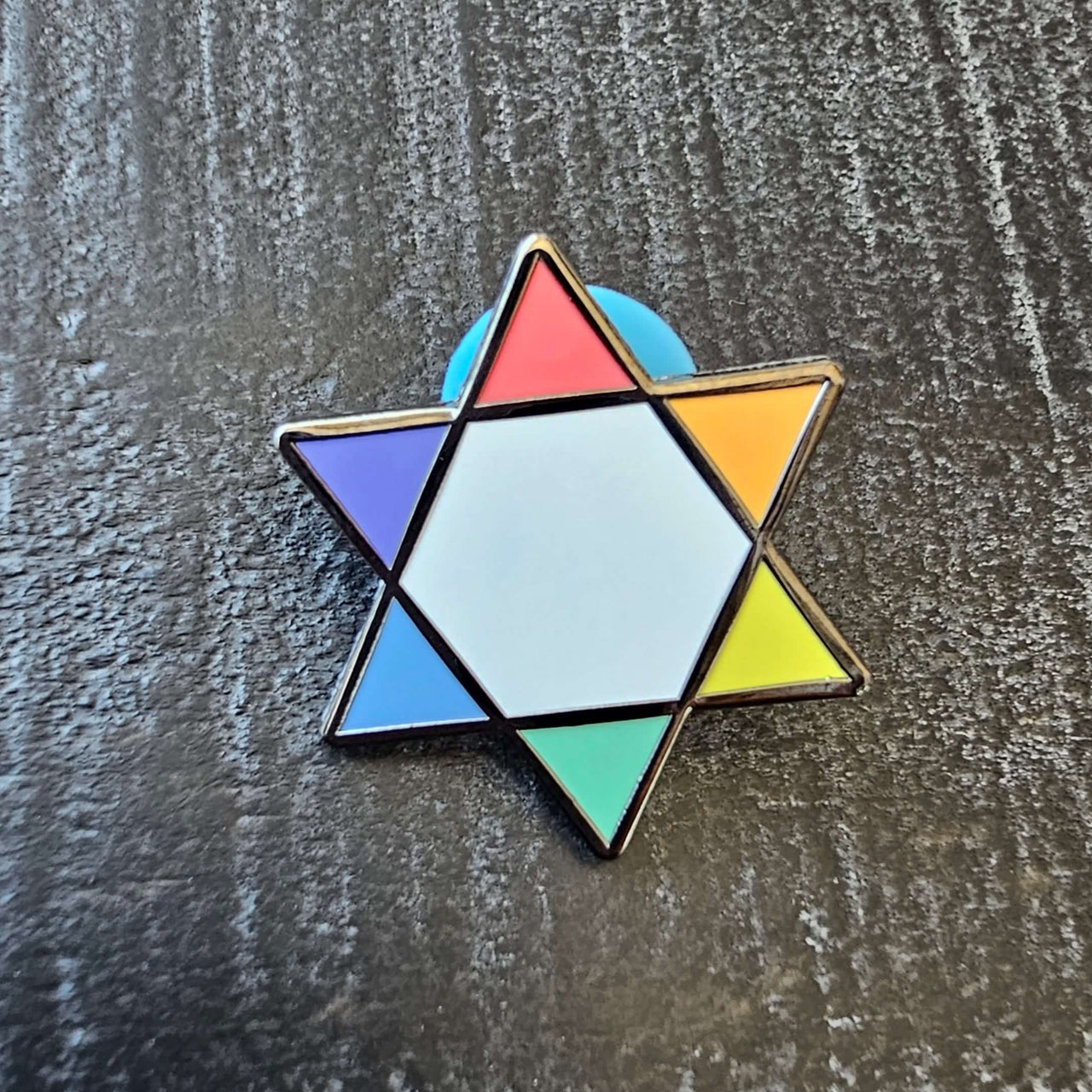 Lynn Factor Designs Brooches & Pins Rainbow Gay Jewish Pride Pin