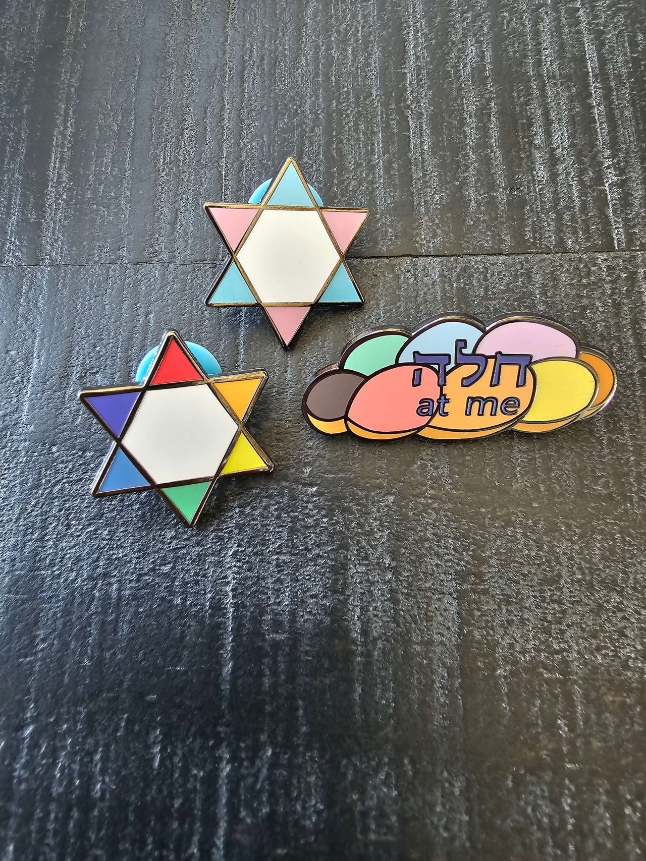 Lynn Factor Designs - Rainbow Challah at Me Pin - ModernTribe