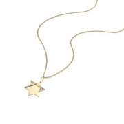 HOTCROWN - Full Heroism Star of David Necklace with Diamonds - 14k Yellow, Rose or White Gold - ModernTribe