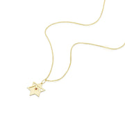 HOTCROWN - Heroism Star of David Necklace with a Ruby - 14k Yellow, Rose or White Gold - ModernTribe