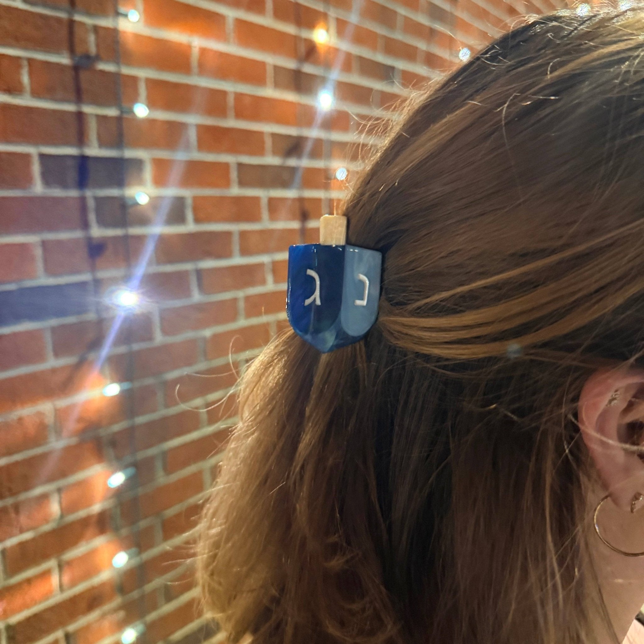 Dreidel Hair Claw Clip