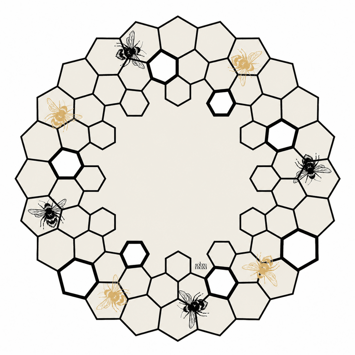 Sobre Meza - Bee Hive Challah Cover - ModernTribe