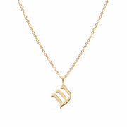 HOTCROWN - Personalized Hebrew Initial Necklace - 14k Yellow, Rose or White Gold - ModernTribe