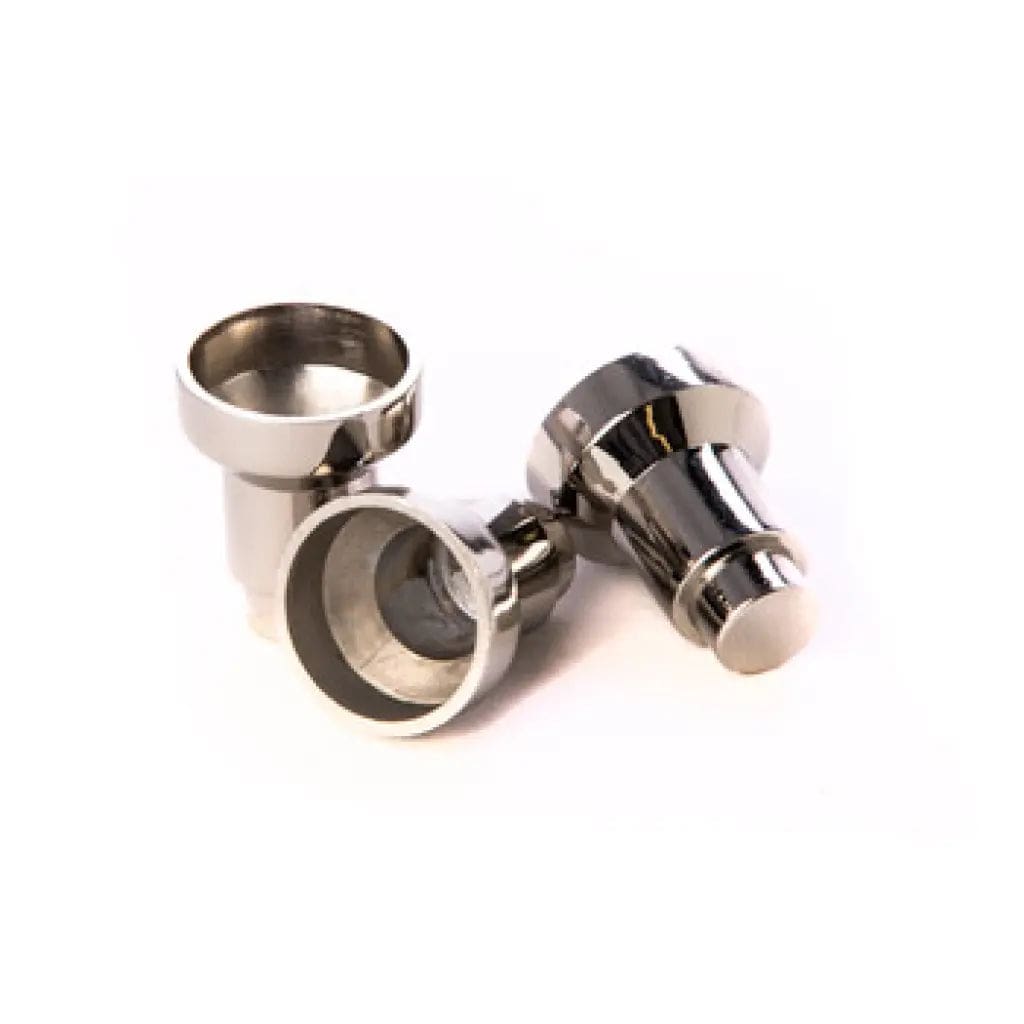 Zion Judaica Hanukkah Candles Chrome Drip Cups for Hanukkah Candles - Set of 9