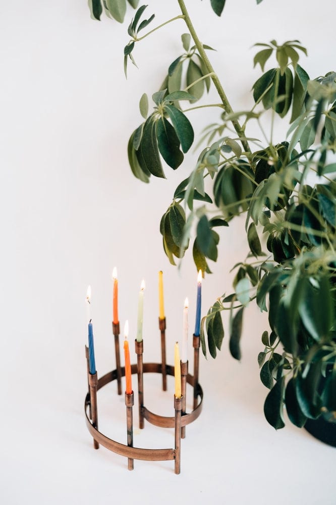 Ten Thousand Villages - Iron Spiral Menorah - ModernTribe