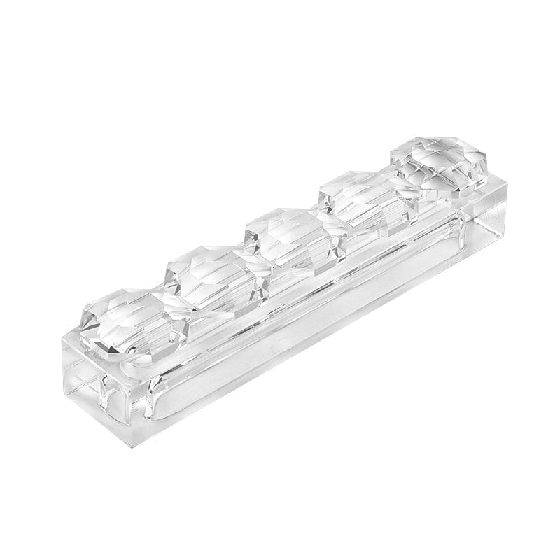 Lainy Home Mezuzahs Octagon Crystal Mezuzah