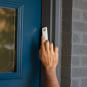 Green Judaica - Handmade Soft Blue Porcelain and Platinum Mezuzah - ModernTribe