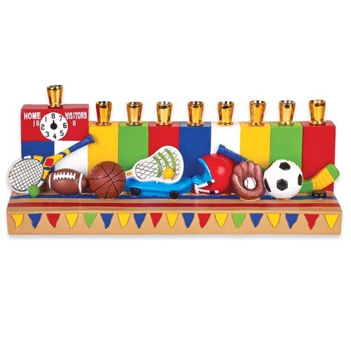 Zion Judaica Menorahs Sports Menorah