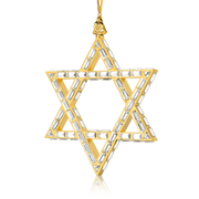 Crystamas Ornaments Star of David Maxumus Luxe 24k Gold-Plated and Crystal Ornament by Crystamas