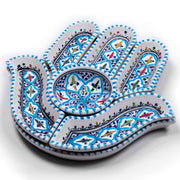 Kamsah Serving Pieces Bohemian Turquoise Hamsa Dipping and Serving Set