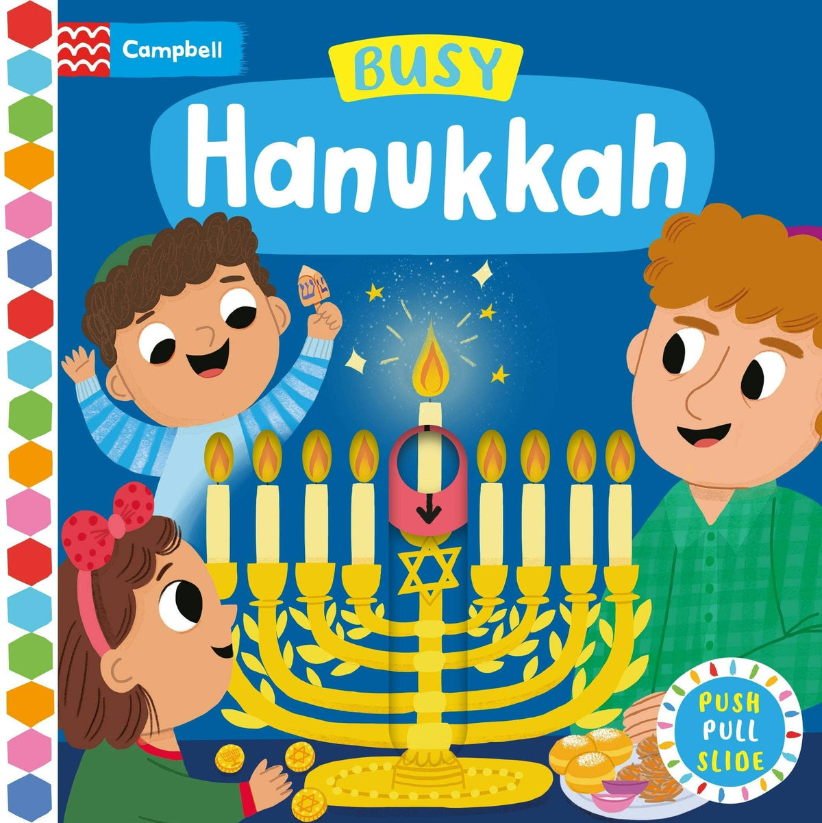 Macmillan Publishers - Busy Hanukkah: A Push, Pull and Slide Board Book - ModernTribe