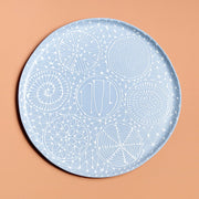 Maiyan Ben Yona - Sky Blue with White Patterns Seder Dish by Maiyan Ben Yona - ModernTribe