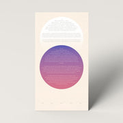 Tchotchke Judaica Ketubahs Pink/Purple / Fill-in-the-Blank Circles Ketubah by Tchotchke Judaica (Choice of Colors)