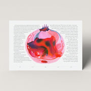 Tchotchke Judaica Ketubahs Pink / Fill-in-the-Blank Pomegranate Ketubah by Tchotchke Judaica (Choice of Blue or Pink)