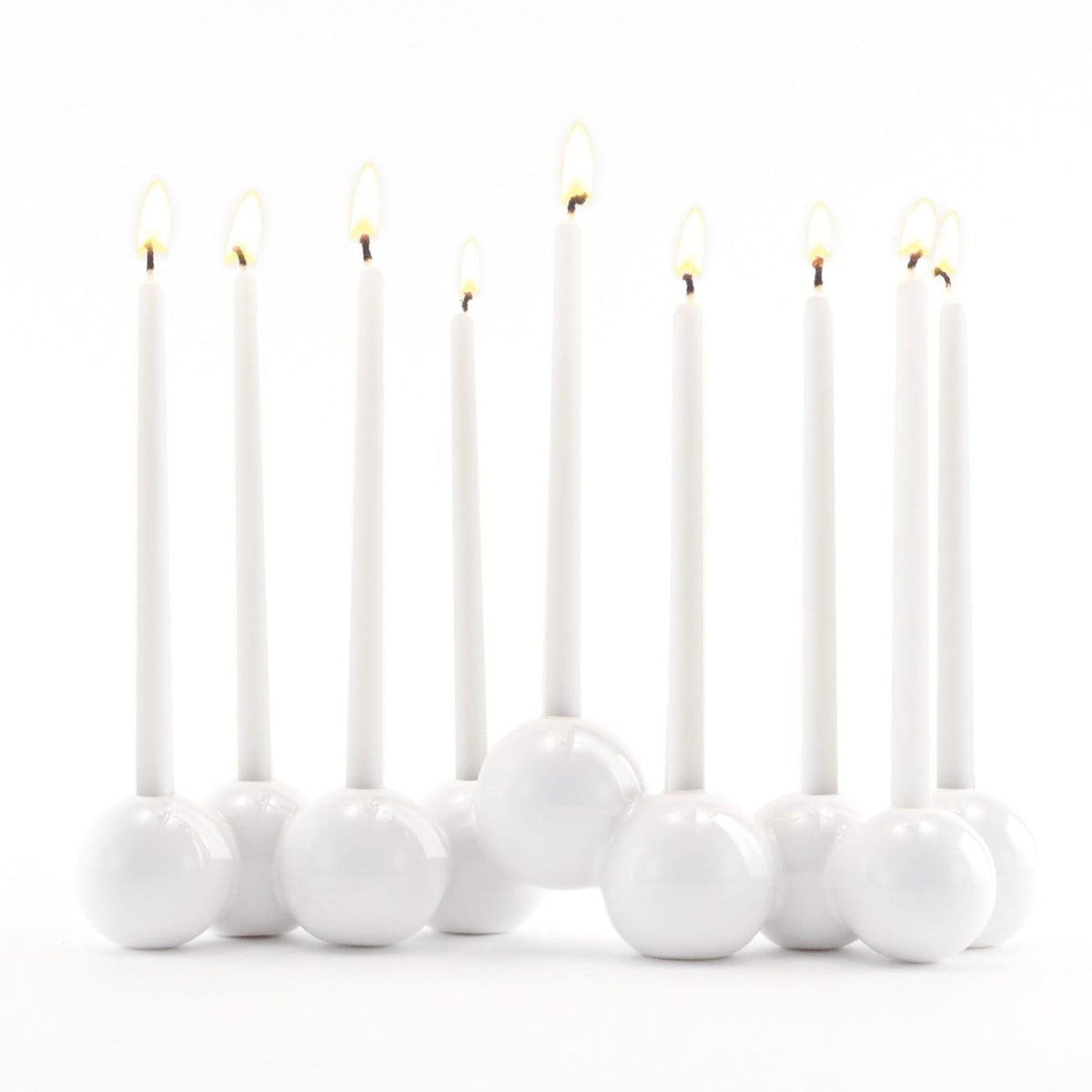 Tchotchke Judaica Menorahs Milk Ceramic Bubble Menorah (Choice of Colors)