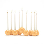 Tchotchke Judaica Menorahs Mustard Ceramic Bubble Menorah (Choice of Colors)