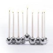 Tchotchke Judaica Menorahs Silver Aluminum Bubble Menorah (Choice of Silver or Iridescent)