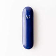 Tchotchke Judaica Mezuzahs Indigo Ceramic Pill Mezuzah Case (Choice of Colors)
