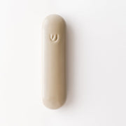 Tchotchke Judaica Mezuzahs Cream Ceramic Pill Mezuzah Case (Choice of Colors)