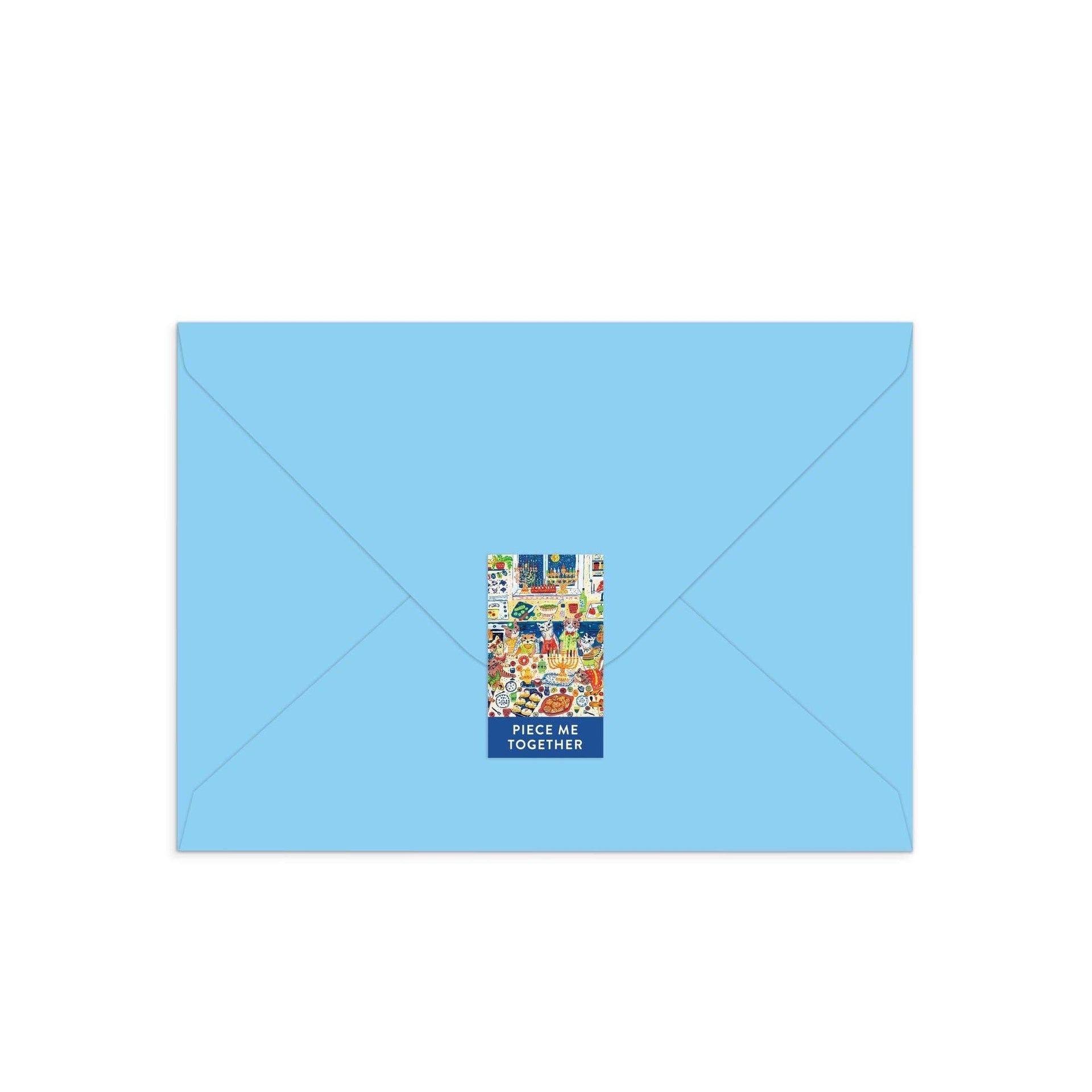 Chronicle Books Happy Hanukcats Greeting Card Puzzle