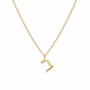 HOTCROWN - Personalized Hebrew Initial Necklace - 14k Yellow, Rose or White Gold - ModernTribe