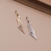 HOTCROWN - Israel Necklace with Star of David Diamonds - 14k Yellow, Rose or White Gold - ModernTribe