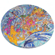 Yair Emanuel Seder Plates Hand-Painted Exodus Seder Plate by Yair Emanuel