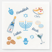 The Nosh Table - ModernTribe x The Nosh Table Hanukkah Napkins - Set of 20 - ModernTribe