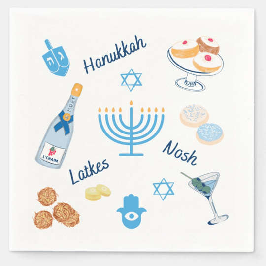 ModernTribe x The Nosh Table Hanukkah Napkins - Set of 20