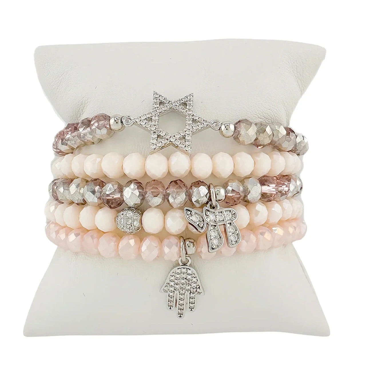 Love, Lisa Bracelets Ruth Chai Blessings Bracelet Stack - Shades of Pink