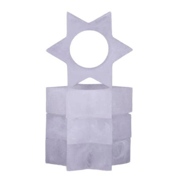 Kinor Decor - Resin Snow Drift Star of David Napkin Rings - Set of 4 - ModernTribe