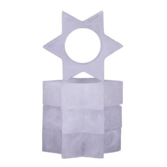 Resin Snow Drift Star of David Napkin Rings - Set of 4