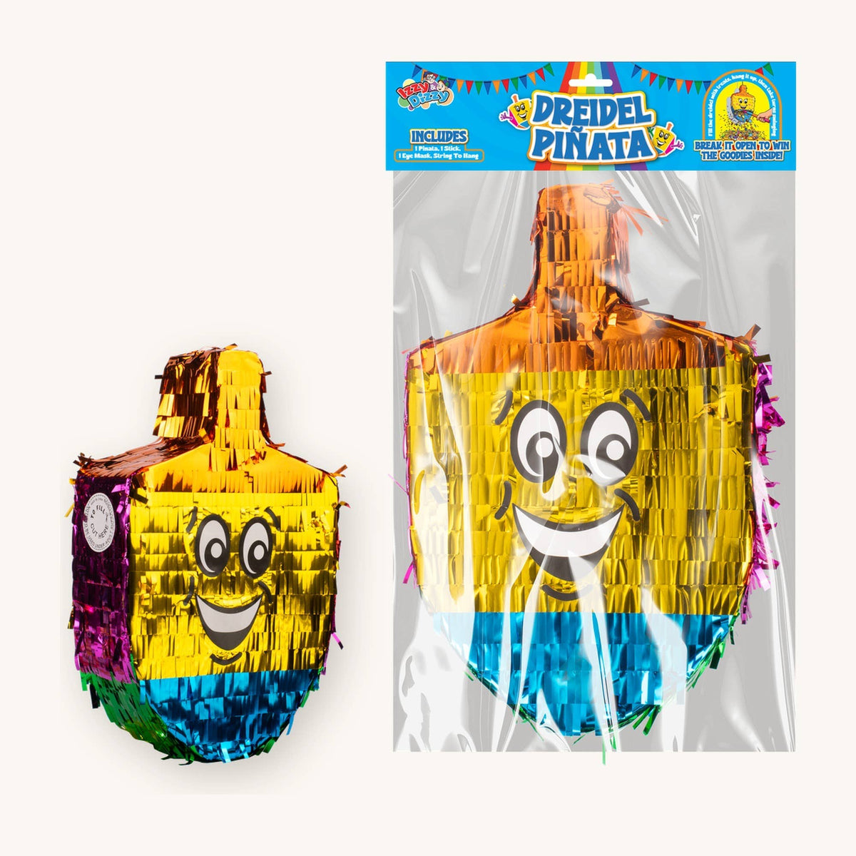 Ner Mitzvah Decorations Hanukkah Dreidel Piñata