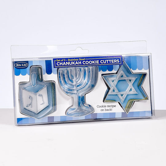 Three Piece Hanukkah Cookie Cutters