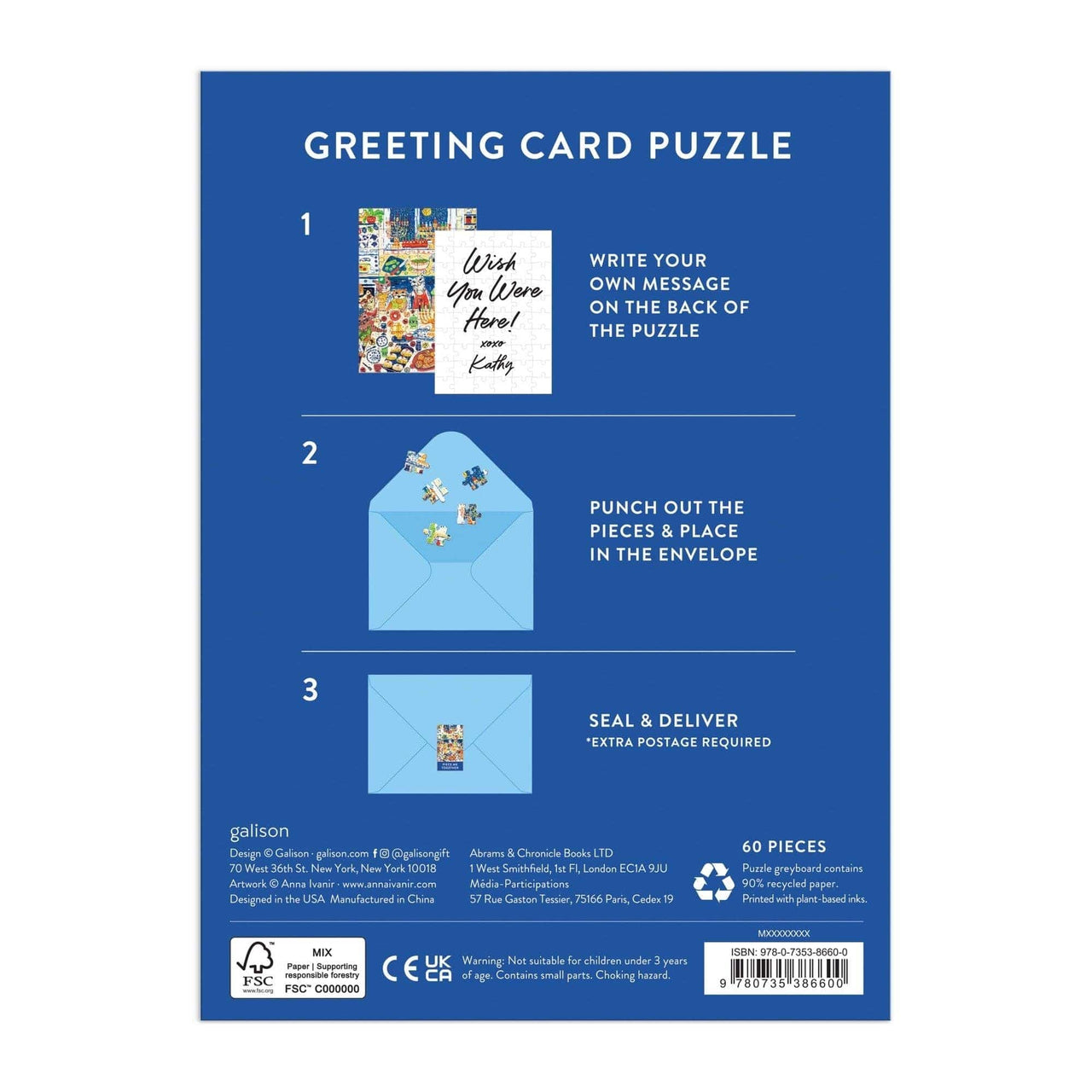 Chronicle Books - Happy Hanukcats Greeting Card Puzzle - ModernTribe
