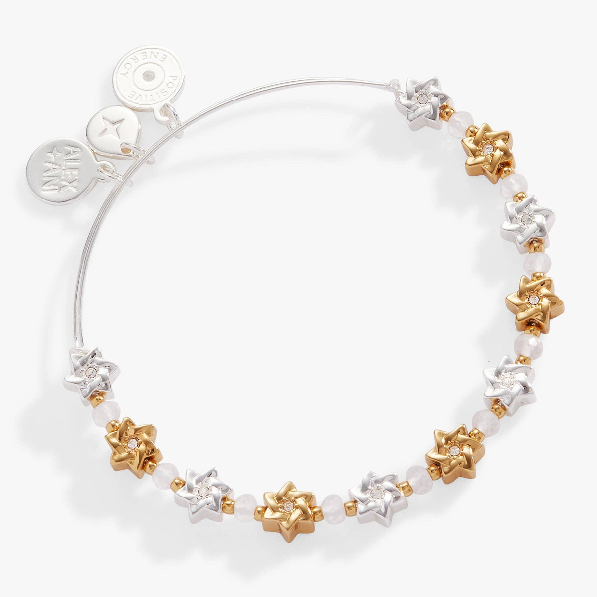 Alex and Ani - Shiny Two - Tone Star of David Beaded Bracelet by Alex and Ani - ModernTribe