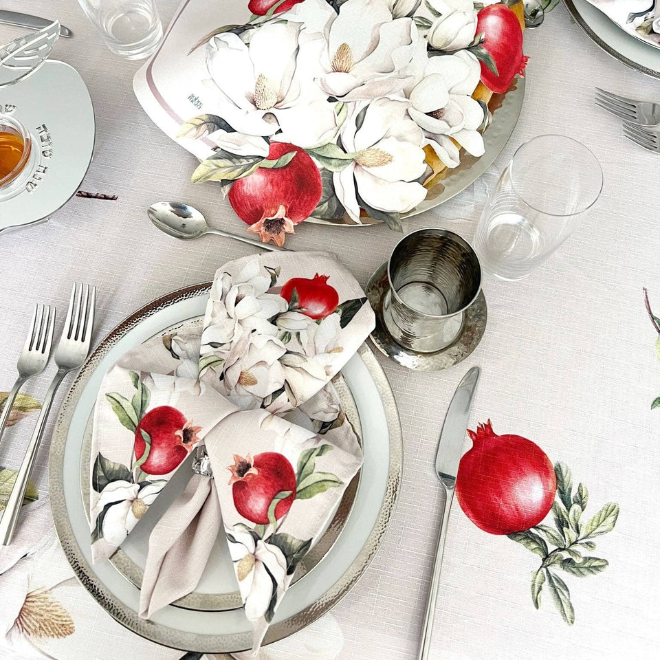 Sobre Meza - Pomegranate Easy-Care Napkins - Set of 6 - ModernTribe