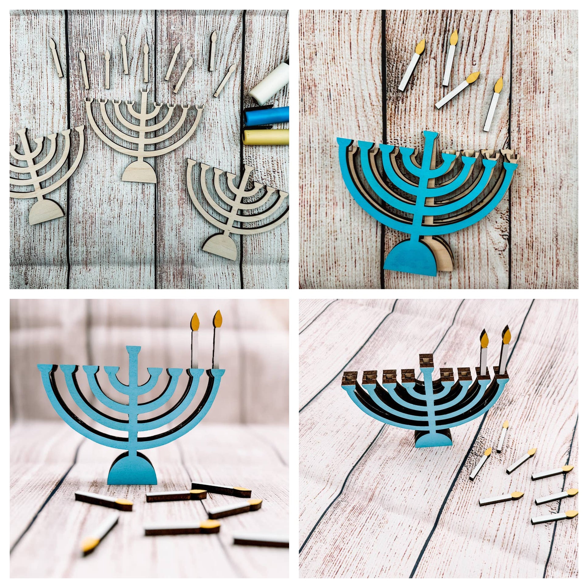 Hudson Valley Makers Co. Crafts Mini Menorah Craft for Kids