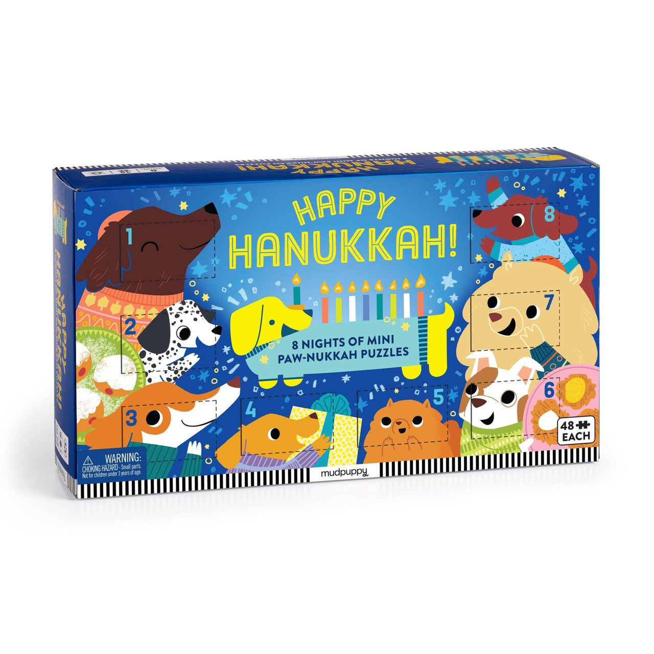 Chronicle Books - Happy Hanukkah Countdown Mini Puzzles - Set of 8 - ModernTribe