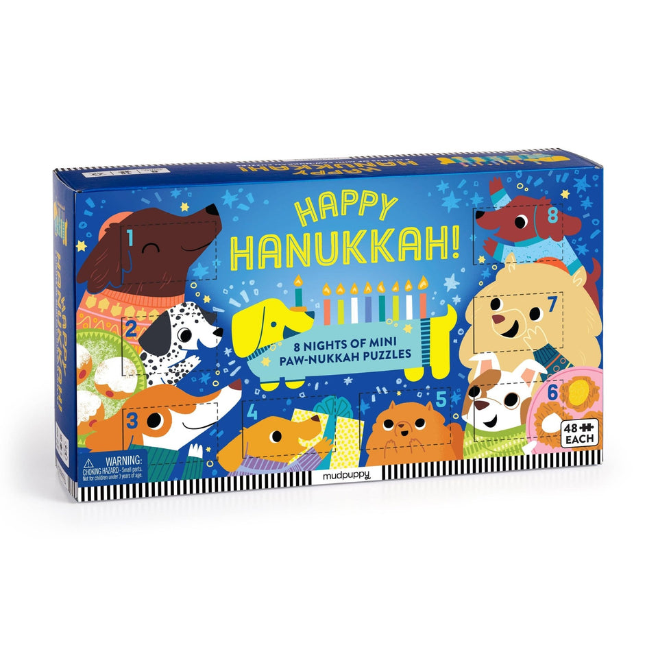 Chronicle Books - Happy Hanukkah Countdown Mini Puzzles - Set of 8 - ModernTribe